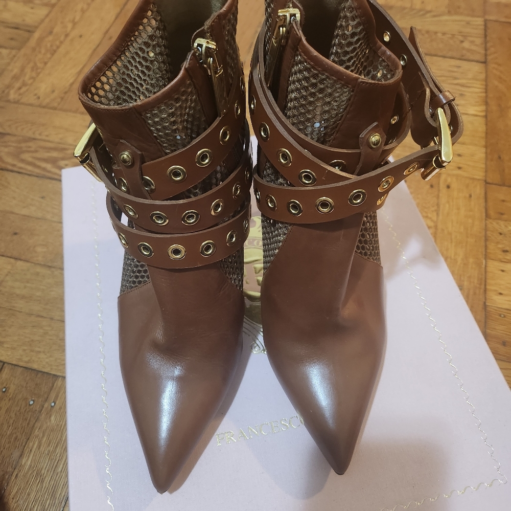FRANCESCO SACCO Italian Designer Ankle Boots